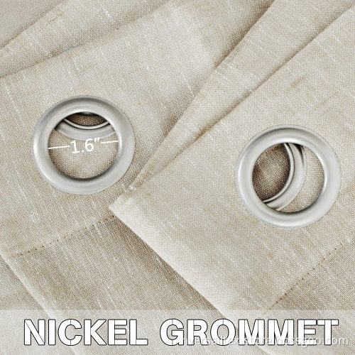 Light Filtering Weave Natural Sheer Curtains